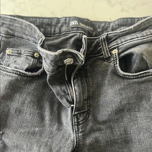 Zara Gray Denim skinny Jeans